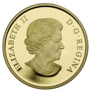 Canada 150 Dollars Year of the Snake 2013 Proof KM# 1362 ELIZABETH II D∙G∙REGINA coin obverse Canada 150 Dollars Year of the Snake 2013 Proof KM# 1362 ELIZABETH II D∙G∙REGINA coin obverse