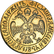 Russia 2 Duсats Feodor III Alexeyevich (Novodel) ND (1676-1682)  ФЕѠДОРЪ ЯЛЕКСЕВИЧЪ ВСЕЯ РꙊСЇИ СЯМОДЕРЖЕЦЪ coin obverse Russia 2 Duсats Feodor III Alexeyevich (Novodel) ND (1676-1682)  ФЕѠДОРЪ ЯЛЕКСЕВИЧЪ ВСЕЯ РꙊСЇИ СЯМОДЕРЖЕЦЪ coin obverse