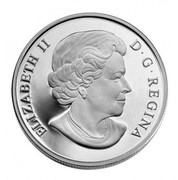 Canada 20 Dollars 75th Anniversary of the first banknotes 2010 Proof KM# 1009 ELIZABETH II D ∙ G ∙ REGINA coin obverse Canada 20 Dollars 75th Anniversary of the first banknotes 2010 Proof KM# 1009 ELIZABETH II D ∙ G ∙ REGINA coin obverse