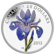 Canada 20 Dollars Blue Flag Iris 2013 Proof KM# 1347 CANADA ∙ 20 DOLLARS CG 2013 coin reverse Canada 20 Dollars Blue Flag Iris 2013 Proof KM# 1347 CANADA ∙ 20 DOLLARS CG 2013 coin reverse