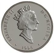 Canada 20 Dollars Bombardier CL-215 Waterbomber 1998 Proof KM# 330 ELIZABETH II D∙G∙REGINA ∙ 1998 ∙ coin obverse Canada 20 Dollars Bombardier CL-215 Waterbomber 1998 Proof KM# 330 ELIZABETH II D∙G∙REGINA ∙ 1998 ∙ coin obverse