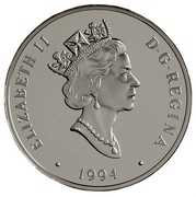 Canada 20 Dollars Curtiss Canadian Vickers Vedette 1994 Proof KM# 247 ELIZABETH II D∙G∙ REGINA ∙ 1994 ∙ coin obverse Canada 20 Dollars Curtiss Canadian Vickers Vedette 1994 Proof KM# 247 ELIZABETH II D∙G∙ REGINA ∙ 1994 ∙ coin obverse