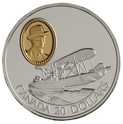 Canada 20 Dollars Curtiss Canadian Vickers Vedette 1994 Proof KM# 247 CANADA 20 DOLLARS RRC coin reverse Canada 20 Dollars Curtiss Canadian Vickers Vedette 1994 Proof KM# 247 CANADA 20 DOLLARS RRC coin reverse