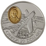 Canada 20 Dollars DHC-1 Chipmunk 1995 Proof KM# 271 CANADA 20 DOLLARS coin reverse Canada 20 Dollars DHC-1 Chipmunk 1995 Proof KM# 271 CANADA 20 DOLLARS coin reverse