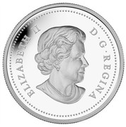Canada 20 Dollars Howling Wolf 2014 Proof KM# 1682 ELIZABETH II D ∙ G ∙ REGINA coin obverse