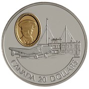 Canada 20 Dollars Lockheed 14 Super Electra 1993 Proof KM# 237 CANADA 20 DOLLARS RRC coin reverse Canada 20 Dollars Lockheed 14 Super Electra 1993 Proof KM# 237 CANADA 20 DOLLARS RRC coin reverse