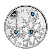 Canada 20 Dollars Montana Blue Small Crystal Snowflake 2011 Proof KM# 1190 CANADA KW 2011 coin reverse Canada 20 Dollars Montana Blue Small Crystal Snowflake 2011 Proof KM# 1190 CANADA KW 2011 coin reverse