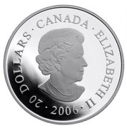 Canada 20 Dollars National Parks - Georgian Bay Islands 2006 KM# 588 20 DOLLARS ∙ CANADA ∙ ELIZABETH II ∙ 2006 ∙ SB coin obverse Canada 20 Dollars National Parks - Georgian Bay Islands 2006 KM# 588 20 DOLLARS ∙ CANADA ∙ ELIZABETH II ∙ 2006 ∙ SB coin obverse