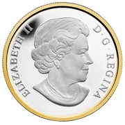 Canada 20 Dollars Perched Bald Eagle 2014 Proof KM# 1736 ELIZABETH II D∙G∙REGINA coin obverse Canada 20 Dollars Perched Bald Eagle 2014 Proof KM# 1736 ELIZABETH II D∙G∙REGINA coin obverse