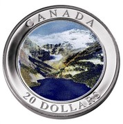 Canada 20 Dollars Rocky Mountains 2003 Proof KM# 523 ELIZABETH II D ∙ G ∙ REGINA ∙ 2003 ∙ coin obverse