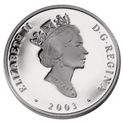 Canada 20 Dollars Rocky Mountains 2003 Proof KM# 523 CANADA 20 DOLLARS coin reverse