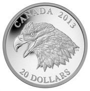 Canada 20 Dollars The Bald Eagle 2013 Proof KM# 1440 CANADA 2013 CD 20 DOLLARS coin reverse Canada 20 Dollars The Bald Eagle 2013 Proof KM# 1440 CANADA 2013 CD 20 DOLLARS coin reverse