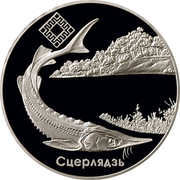 Belarus 20 Roubles Dniepra-Sozhzky 2007 Proof KM# 169 СЦЕРЛЯДЗЬ coin reverse