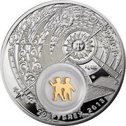 Belarus 20 Roubles Gemini 2013 Proof KM# 514 РЭСПУБЛІКА БЕЛАРУСЬ, 20 РУБЛЁЎ, AG 925 coin obverse Belarus 20 Roubles Gemini 2013 Proof KM# 514 РЭСПУБЛІКА БЕЛАРУСЬ, 20 РУБЛЁЎ, AG 925 coin obverse