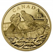 Canada 200 Dollars Fishing Trade 2007 Proof KM# 691 CANADA 200 DOLLARS coin reverse