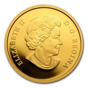 Canada 200 Dollars Matriarch Moon Mask 2014 Proof KM# 1697 ELIZABETH II D ∙ G ∙ REGINA coin obverse Canada 200 Dollars Matriarch Moon Mask 2014 Proof KM# 1697 ELIZABETH II D ∙ G ∙ REGINA coin obverse