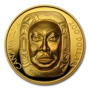 Canada 200 Dollars Matriarch Moon Mask 2014 Proof KM# 1697 CANADA 2014 200 DOLLARS coin reverse Canada 200 Dollars Matriarch Moon Mask 2014 Proof KM# 1697 CANADA 2014 200 DOLLARS coin reverse