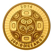 Canada 200 Dollars Sea. The Orca. Interconnection 2014 Proof KM# 1786 2014 200 DOLLARS AE coin reverse Canada 200 Dollars Sea. The Orca. Interconnection 2014 Proof KM# 1786 2014 200 DOLLARS AE coin reverse
