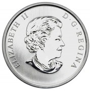 Canada 25 Cents Goldfinch 2010 Specimen KM# 994 ELIZABETH II D∙G∙REGINA coin obverse Canada 25 Cents Goldfinch 2010 Specimen KM# 994 ELIZABETH II D∙G∙REGINA coin obverse