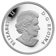 Canada 25 Dollars An Allegory 2013 KM# 1482 ELIZABETH II D G REGINA coin obverse Canada 25 Dollars An Allegory 2013 KM# 1482 ELIZABETH II D G REGINA coin obverse