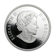 Canada 25 Dollars Cowboy in the Canadian Rockies 2014 Proof KM# 1692 ELIZABETH II D ∙ G ∙ REGINA coin obverse Canada 25 Dollars Cowboy in the Canadian Rockies 2014 Proof KM# 1692 ELIZABETH II D ∙ G ∙ REGINA coin obverse