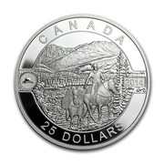 Canada 25 Dollars Cowboy in the Canadian Rockies 2014 Proof KM# 1692 CANADA 2014 25 DOLLARS coin reverse Canada 25 Dollars Cowboy in the Canadian Rockies 2014 Proof KM# 1692 CANADA 2014 25 DOLLARS coin reverse