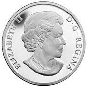 Canada 25 Dollars O Canada Series - Igloo 2014 Proof KM# 1581 ELIZABETH II D ∙ G ∙ REGINA coin obverse Canada 25 Dollars O Canada Series - Igloo 2014 Proof KM# 1581 ELIZABETH II D ∙ G ∙ REGINA coin obverse