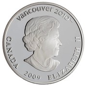 Canada 25 Dollars Olympic Winter Games - Olympic Spirit 2009 Proof KM# 904 VANCOUVER 2010 CANADA 2009 ELIZABETH II coin obverse Canada 25 Dollars Olympic Winter Games - Olympic Spirit 2009 Proof KM# 904 VANCOUVER 2010 CANADA 2009 ELIZABETH II coin obverse
