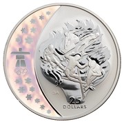 Canada 25 Dollars Olympic Winter Games - Olympic Spirit 2009 Proof KM# 904 25 DOLLARS coin reverse Canada 25 Dollars Olympic Winter Games - Olympic Spirit 2009 Proof KM# 904 25 DOLLARS coin reverse