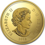 Canada 250 Dollars Burmese Tiara 2018 ELIZABETH II D G REGINA 2018 coin obverse Canada 250 Dollars Burmese Tiara 2018 ELIZABETH II D G REGINA 2018 coin obverse