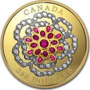Canada 250 Dollars Burmese Tiara 2018 CANADA 250 DOLLARS coin reverse Canada 250 Dollars Burmese Tiara 2018 CANADA 250 DOLLARS coin reverse