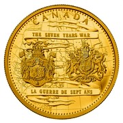 Canada 2500 Dollars 250th Anniversary of the end of the Seven Years War 2013 Proof KM# 1370 CANADA THE SEVEN YEARS WAR LA GUERRE DE SEPT ANS coin reverse Canada 2500 Dollars 250th Anniversary of the end of the Seven Years War 2013 Proof KM# 1370 CANADA THE SEVEN YEARS WAR LA GUERRE DE SEPT ANS coin reverse