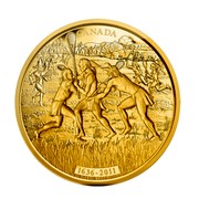Canada 2500 Dollars Lacrosse Game 2011 KM# 1197 CANADA 1636-2011 SH coin reverse