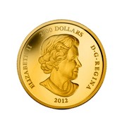 Canada 2500 Dollars Maple Leaf 2012 KM# 1271 ELIZABETH II 2500 DOLLARS D G REGINA 2012 SB coin obverse