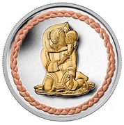 Canada 3 Dollars Aboriginal Art - Family Scene 2011 KM# 1090 AQ coin reverse Canada 3 Dollars Aboriginal Art - Family Scene 2011 KM# 1090 AQ coin reverse