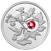 Canada 3 Dollars Hummingbird & Morning Glory 2013 KM# 1492 - coin reverse Canada 3 Dollars Hummingbird & Morning Glory 2013 KM# 1492 - coin reverse