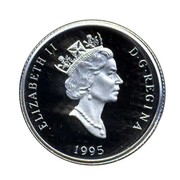 Canada 30 Dollars Lynx 1995 Proof KM# 266 ELIZABETH II D G REGINA 1995 coin obverse Canada 30 Dollars Lynx 1995 Proof KM# 266 ELIZABETH II D G REGINA 1995 coin obverse
