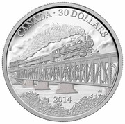 Canada 30 Dollars The Completion of the Grand Trunk Pacific Railway 2014 Proof KM# 1723 CANADA ∙ 30 DOLLARS ∙ LK 2014 coin reverse Canada 30 Dollars The Completion of the Grand Trunk Pacific Railway 2014 Proof KM# 1723 CANADA ∙ 30 DOLLARS ∙ LK 2014 coin reverse