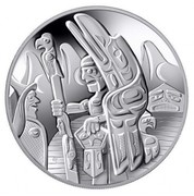 Canada 30 Dollars Totem Pole 2006 KM# 590 - coin reverse Canada 30 Dollars Totem Pole 2006 KM# 590 - coin reverse