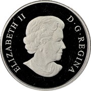 Canada 300 Dollars Steppe Bison 2009 KM# 951 ELIZABETH II D G REGINA SB coin obverse