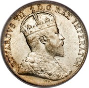 Canada 5 Cents Edward VII 1903 KM# 7 EDWARD VII D.G.REX IMPERATOR coin obverse Canada 5 Cents Edward VII 1903 KM# 7 EDWARD VII D.G.REX IMPERATOR coin obverse