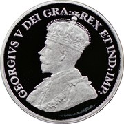 Canada 5 Cents George V 1935-2010 Proof KM# 1024 GEORGIVS V DEI GRA REX ET IND:IMP: coin obverse Canada 5 Cents George V 1935-2010 Proof KM# 1024 GEORGIVS V DEI GRA REX ET IND:IMP: coin obverse