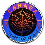 Canada 5 Dollars Maple Leaf Hologram 2003 Proof KM# 508 CANADA 9999 9999 FINE SILVER 1 OZ ARGENT PUR coin reverse