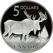 Canada 5 Dollars Moose 2004 Proof KM# 514 5 DOLLARS CANADA coin reverse Canada 5 Dollars Moose 2004 Proof KM# 514 5 DOLLARS CANADA coin reverse