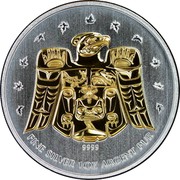 Canada 5 Dollars Thunderbird 2009 KM# 863a FINE SILVER 1OZ ARGENT PUR 9999 coin reverse