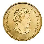 Canada 50 Cents Albertosaurus - Lenticular 2010 KM# 1016 ELIZABETH II D∙G∙REGINA coin obverse