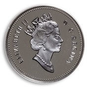 Canada 50 Cents Bald Eagle 2000 Proof KM# 392 ELIZABETH II D. G. REGINA coin obverse Canada 50 Cents Bald Eagle 2000 Proof KM# 392 ELIZABETH II D. G. REGINA coin obverse