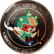 Canada 50 Cents Ice Sledge Hockey - Sumi 2010 KM# 966 50 CENTS VANCOUVER 2010 TM/MC coin reverse Canada 50 Cents Ice Sledge Hockey - Sumi 2010 KM# 966 50 CENTS VANCOUVER 2010 TM/MC coin reverse