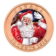 Canada 50 Cents Santa and The Red-Nosed Reindeer. Lenticular 2010 KM# 1043 CANADA 50 CENTS 2010 coin reverse