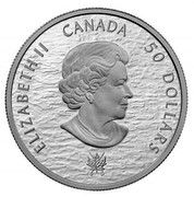 Canada 50 Dollars HMS Shannon & USS Chesapeake 2013 Proof KM# 1429 CANADA ELIZABETH II 50 DOLLARS coin obverse